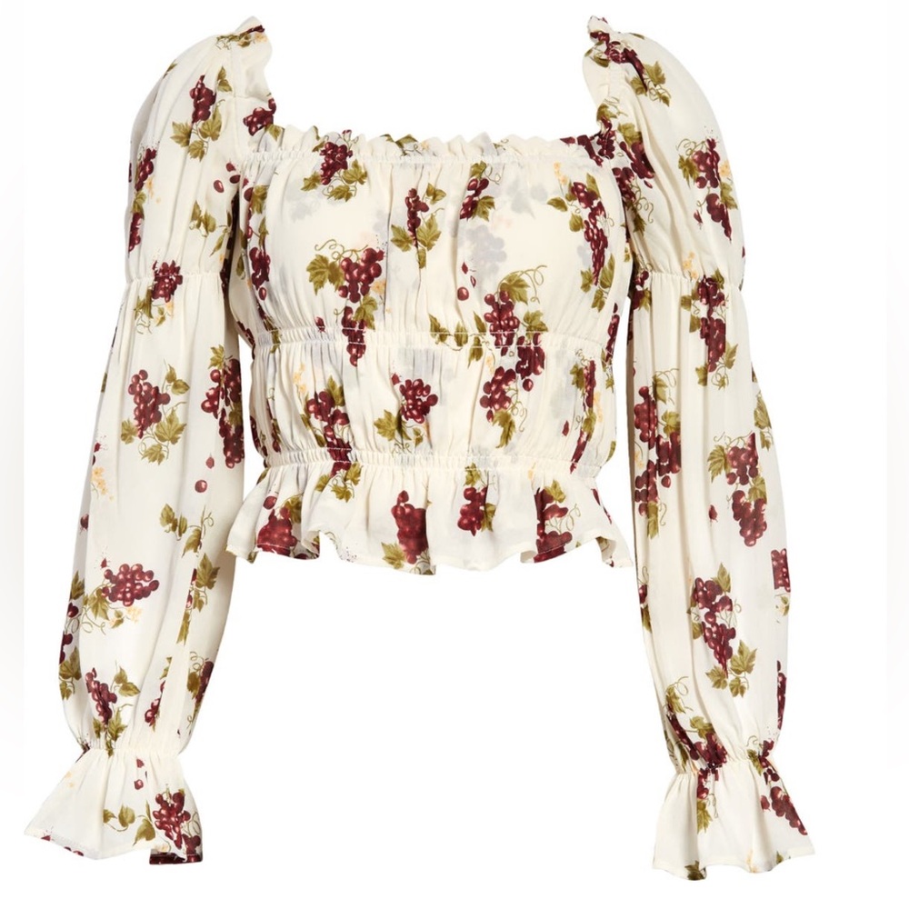SOLD NWOT Reformation Amarena Print Crop Top
